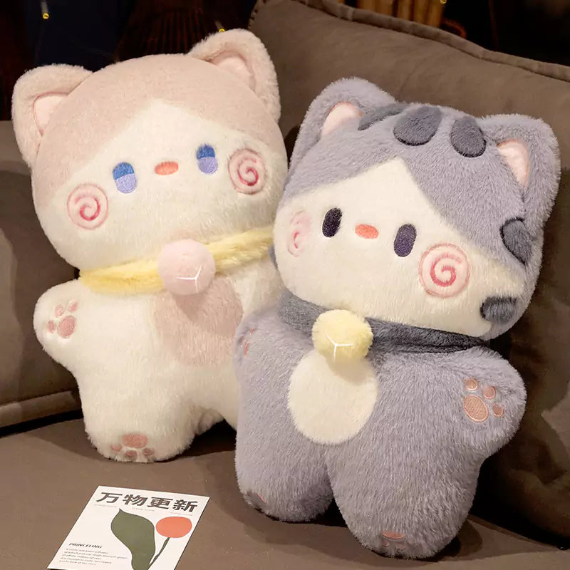Kitten Plush Stuffed Animal Cute Fat Sleeping Birthday Gift for Girls Dookilive