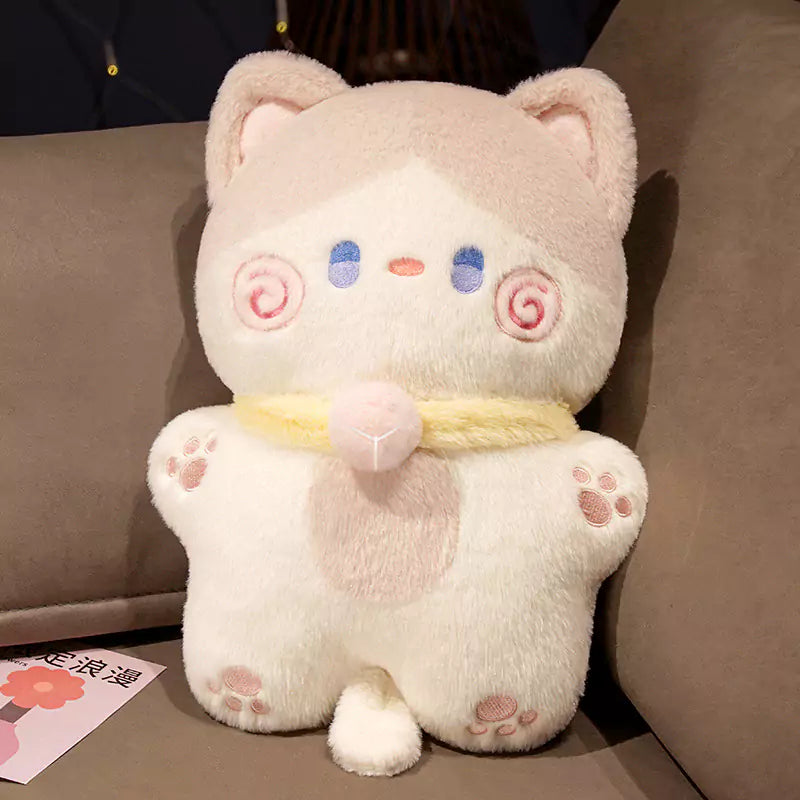 Kitten Plush Stuffed Animal Cute Fat Sleeping Birthday Gift for Girls Dookilive
