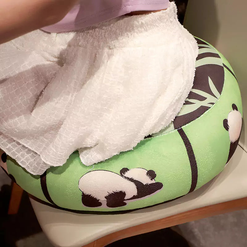 Plush Animal Stuffed Panda Cushion Sofa Cushion Cartoon Pattern Home Gift for Girls Dookilive