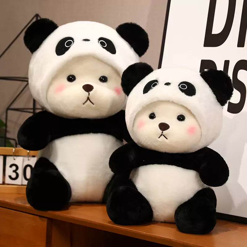 Plush Stuffed Animals Pandas Wearing Hats Cute Gifts for Girls Dookilive