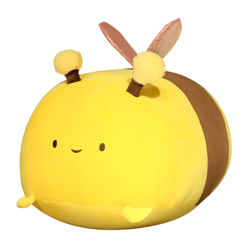 Cojín relleno de felpa de abeja, almohada suave de animales de dibujos animados para el hogar para niñas Dookilive