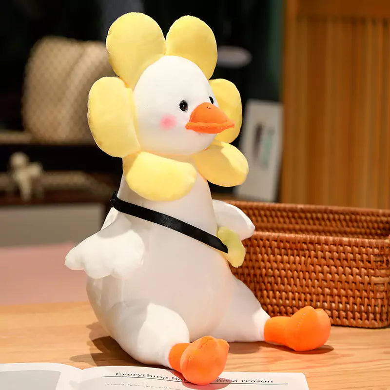Plush stuffed Animal Big White Goose with Novel and Diverse Shape as a Birthday Gift for Children Dookilive