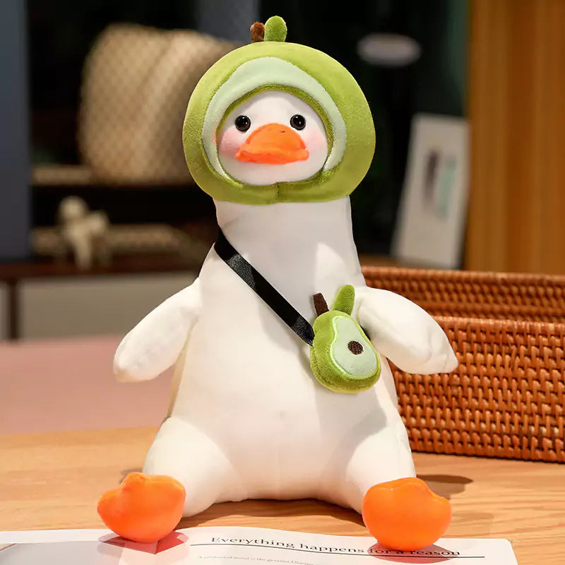 Plush stuffed Animal Big White Goose with Novel and Diverse Shape as a Birthday Gift for Children Dookilive