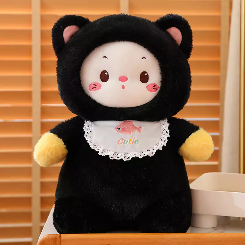 Cat Stuffed Animal Series Neck Cute Pink Plush Birthday Gift for Girlfriend Dookilive