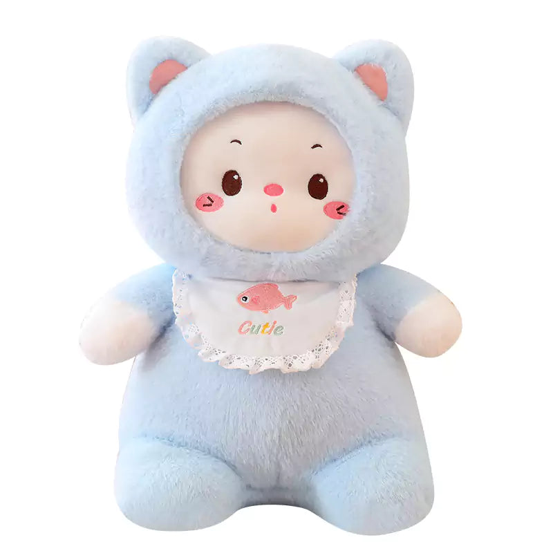 Cat Stuffed Animal Series Neck Cute Pink Plush Birthday Gift for Girlfriend Dookilive