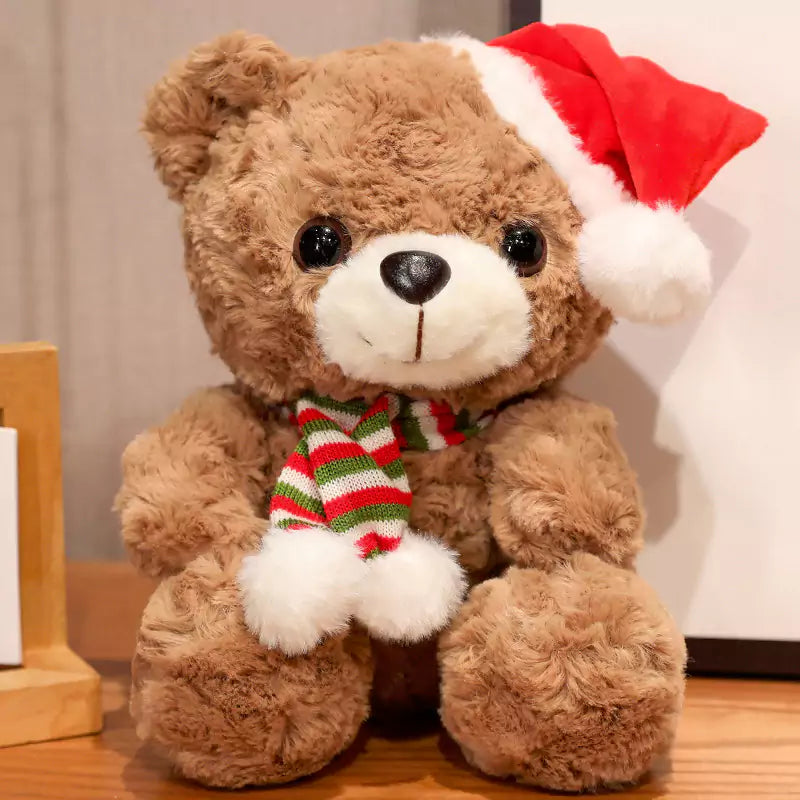 リトルベアぬいぐるみ フューリー キュートで暖かい子供向けクリスマスギフト Dookilive