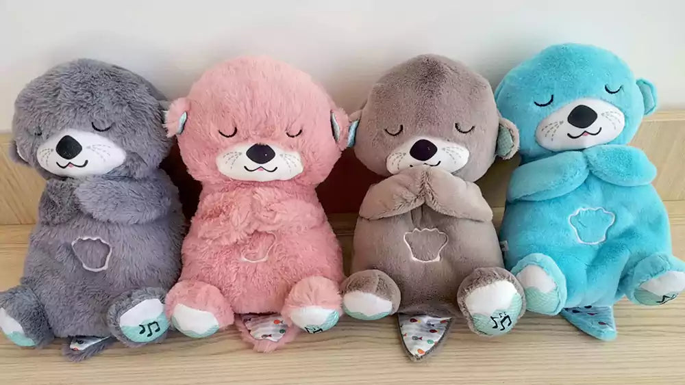 Breathing Baby Soothing otter Plush Toy