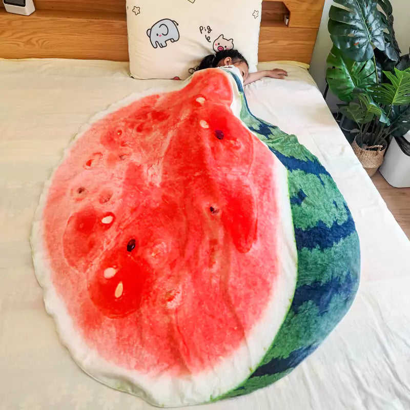 Soft Cabbage Fruit Cover Blanket for Kids