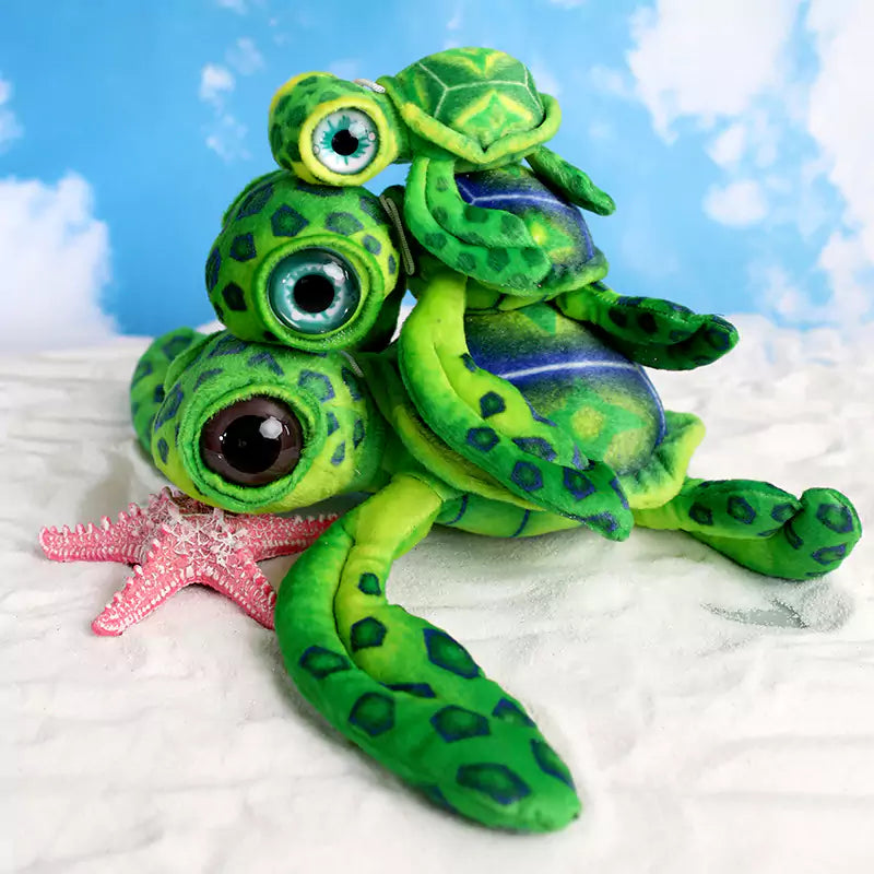 Dookilive imitación tortuga linda muñeca de relleno regalo de cumpleaños para niños