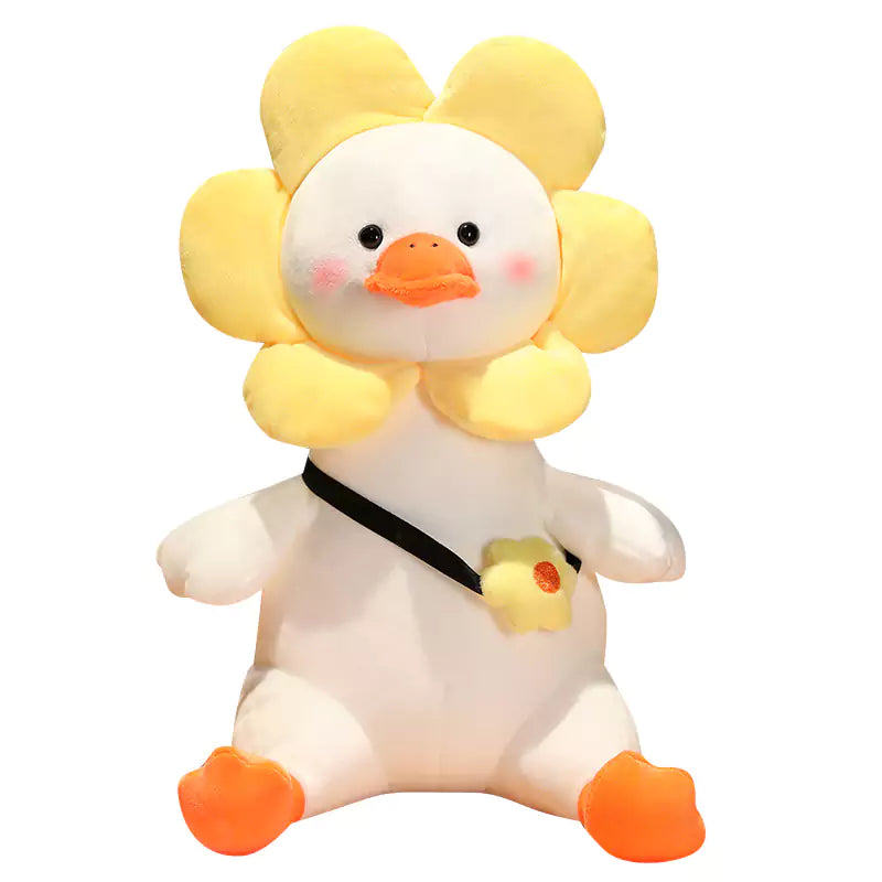Plush stuffed Animal Big White Goose with Novel and Diverse Shape as a Birthday Gift for Children Dookilive