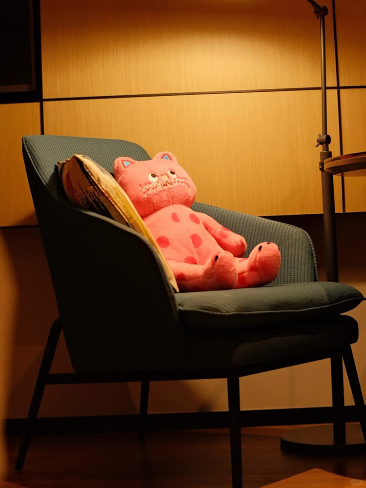 Spotted Cat Plush Stuffed Toy Birthday Gift for Kids