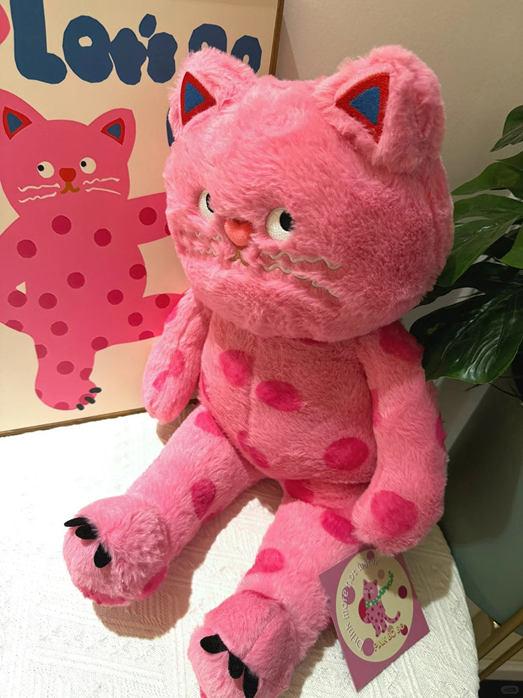 Spotted Cat Plush Stuffed Toy Birthday Gift for Kids