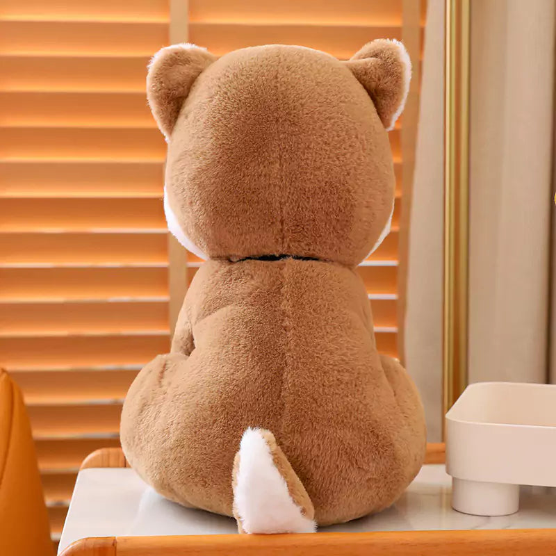 Chaigou Dog Plush Stuffed Animal Doll Wearing a Bowtie Super Cute Birthday Gift for kids Dookilive