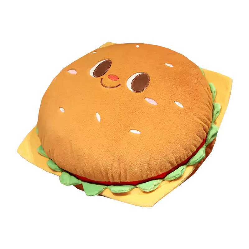 Hamburg Chicken Leg Home Throw Pillow Creative Food Design Sofa Cushion Gift for Kids Dookilive