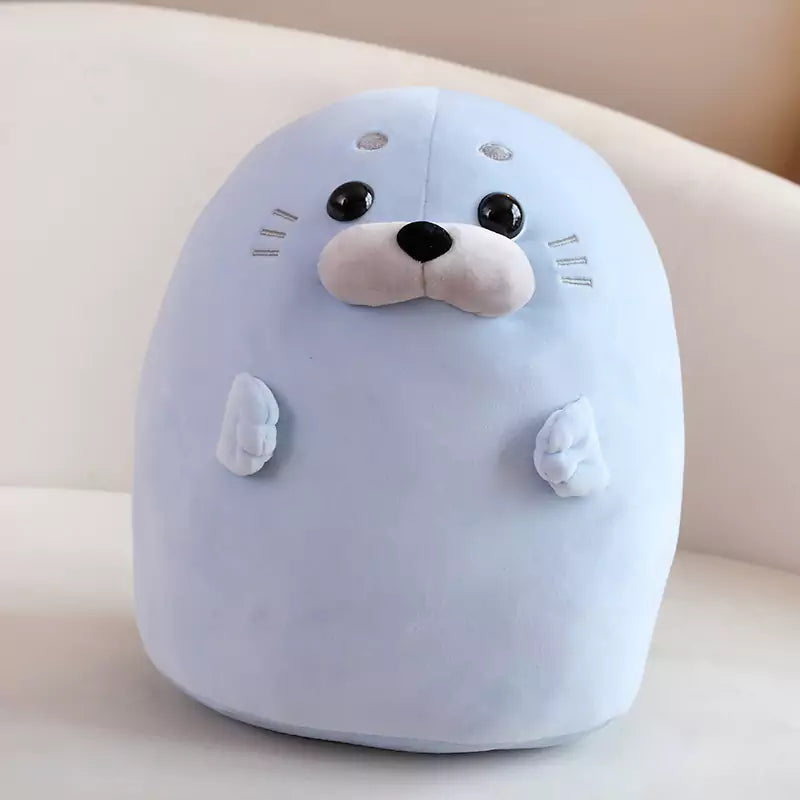 Seal Plush Stuffed Animal Round Rolling Fabric Soft and Comfortable Birthday Gift for Kids