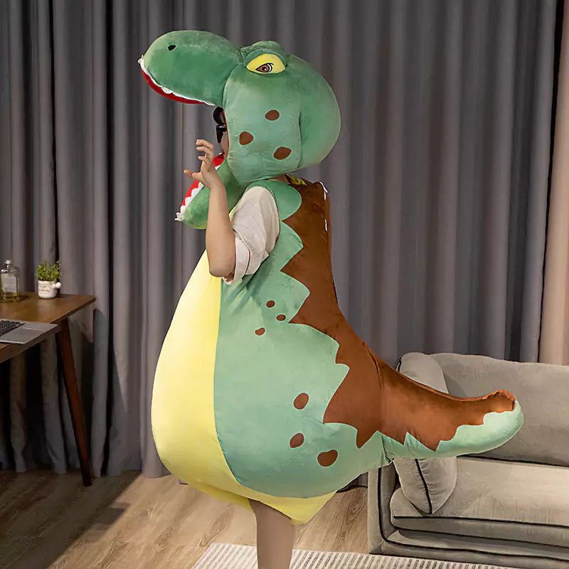 Dookilive Simuliertes Dinosaurier-Puppenkleid, Stofftiere, Weihnachten, Halloween, Party-Spielzeug