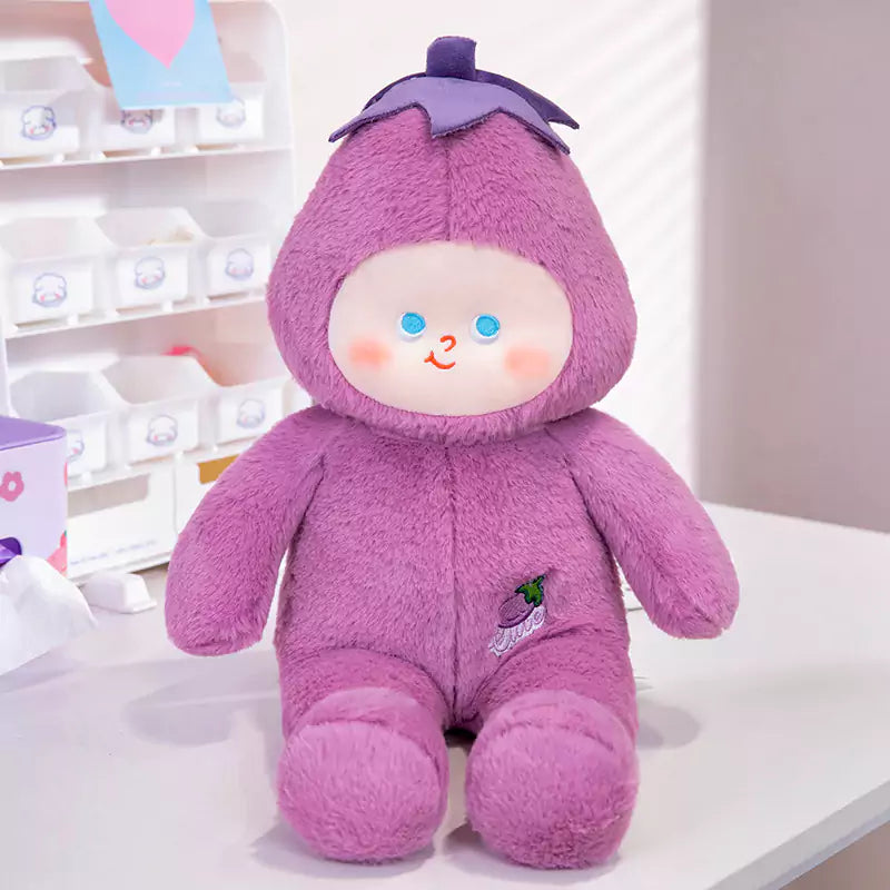 Vegetable Head Shape Stuffed Toy Birthday Gift for Kids