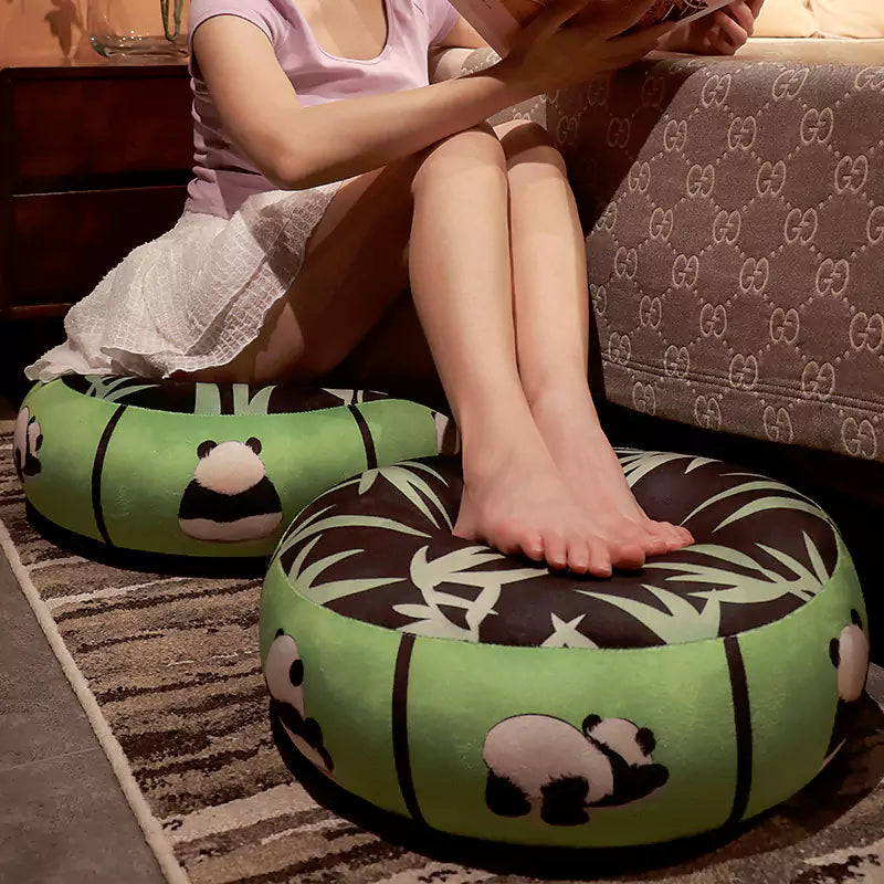 Plush Animal Stuffed Panda Cushion Sofa Cushion Cartoon Pattern Home Gift for Girls Dookilive