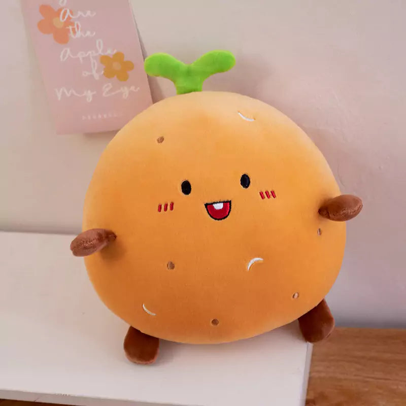 Round Fruit Plush Toy Pillow Sofa Cushion