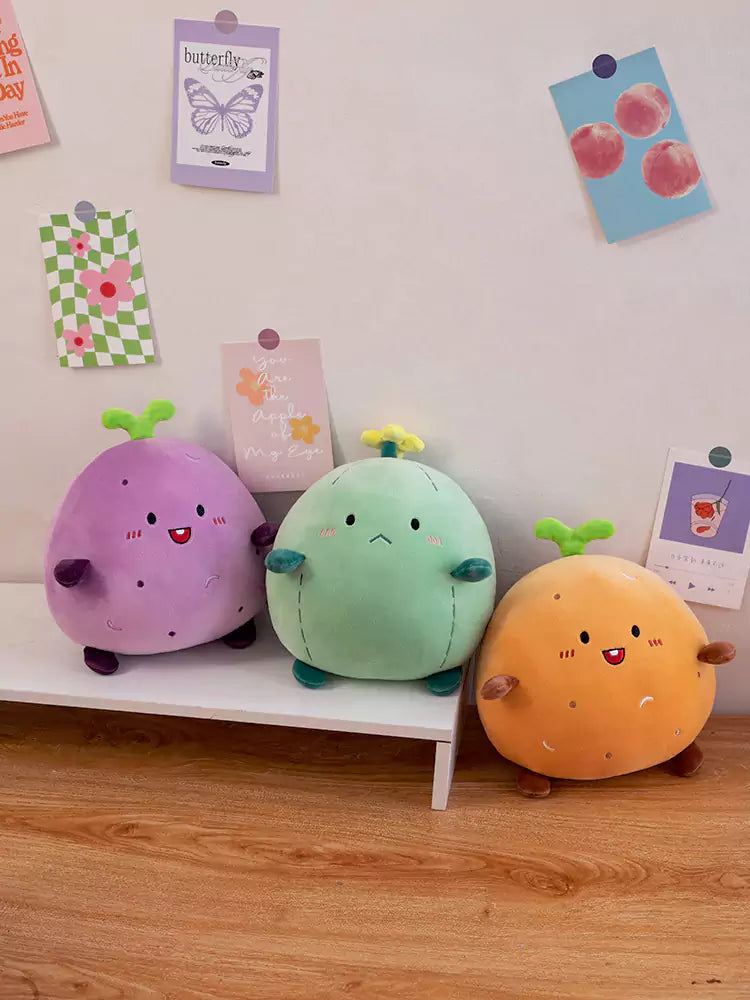 Round Fruit Plush Toy Pillow Sofa Cushion