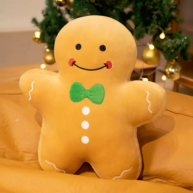 Lindo árbol de Navidad Hombre de jengibre Muñeco de nieve Peluche
