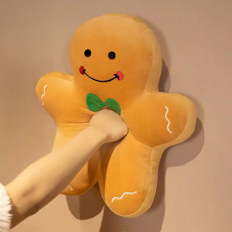 Lindo árbol de Navidad Hombre de jengibre Muñeco de nieve Peluche