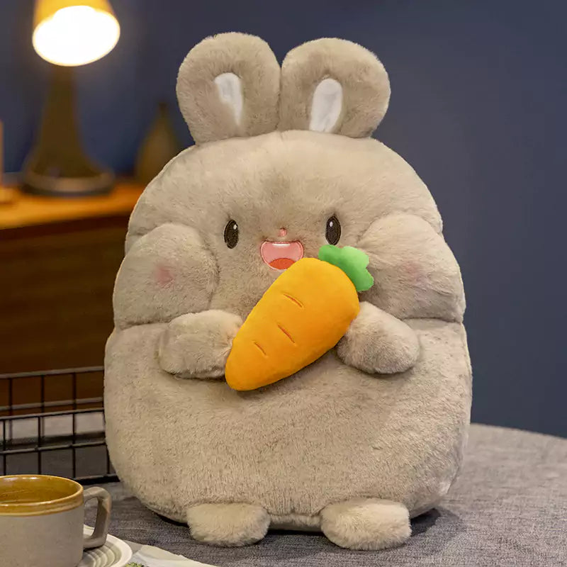 Cartoon Dog plush stuffed animal chubby doll holding food as a birthday gift for girls Dookilive
