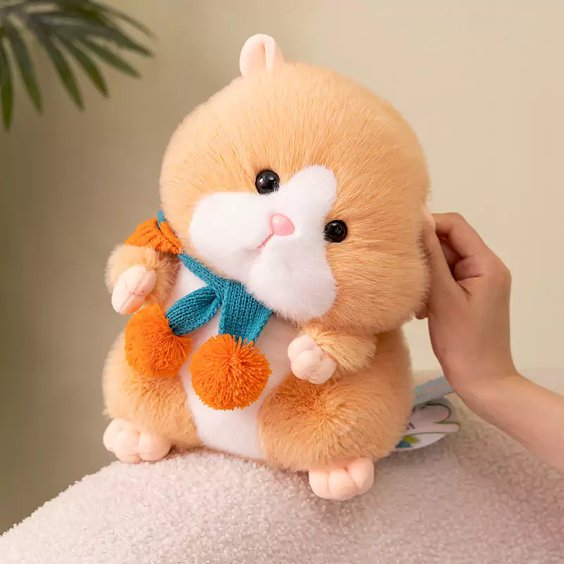 Cute Scarf Hamster Plush Toy Birthday Gift for Children