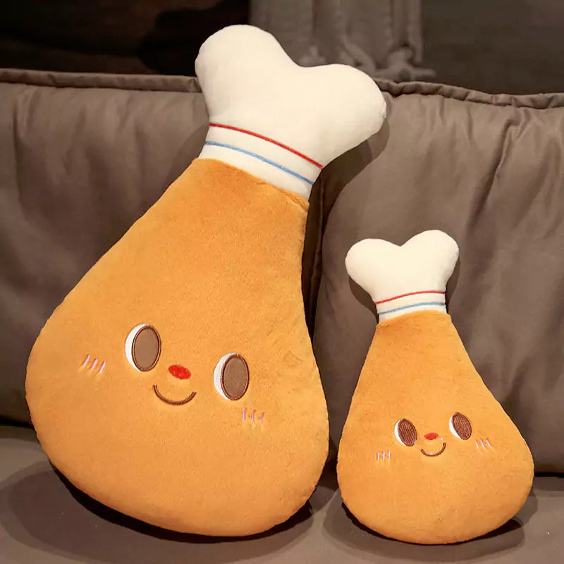 Hamburg Chicken Leg Home Throw Pillow Creative Food Design Sofa Cushion Gift for Kids Dookilive