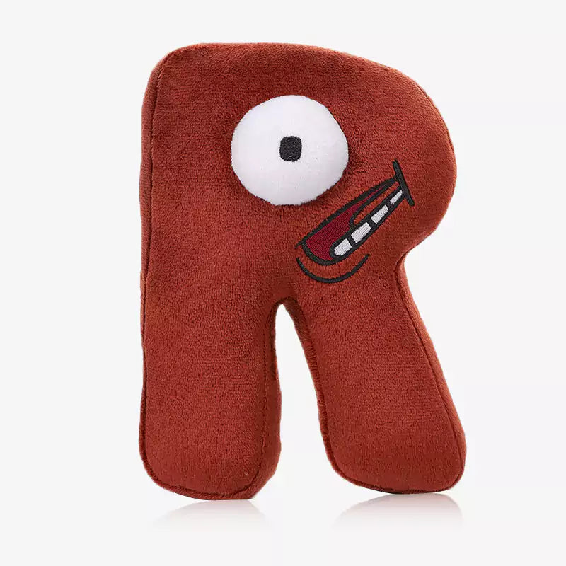 Dookilive Fun English Letter Throw Pillow Suitable for Comfort and Educational Toys for Babies