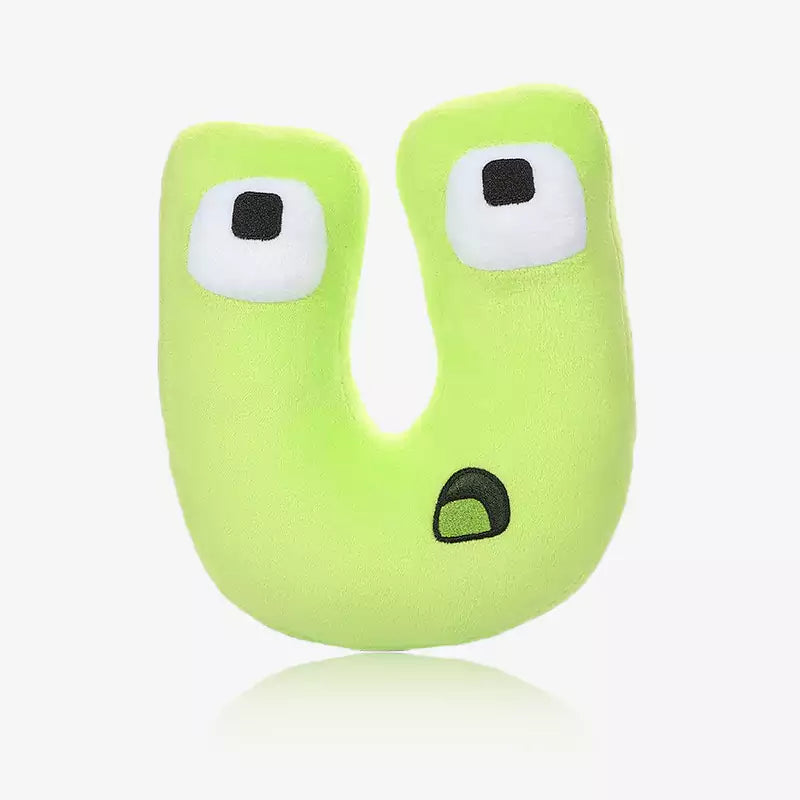 Dookilive Fun English Letter Throw Pillow Suitable for Comfort and Educational Toys for Babies