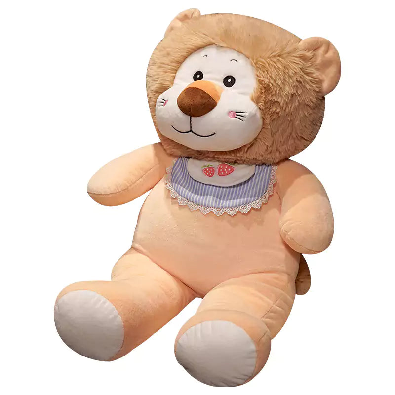 Little Lion Plush Stuffed Animal Doll Series Cute Bib Gift for Friends