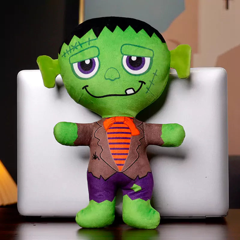 Plush Stuffed Animal Green Giant Skeleton Halloween Decorative Gift for Friends Dookilive
