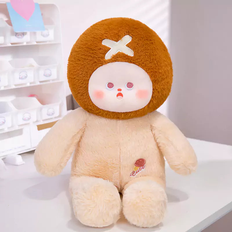 Vegetable Head Shape Stuffed Toy Birthday Gift for Kids