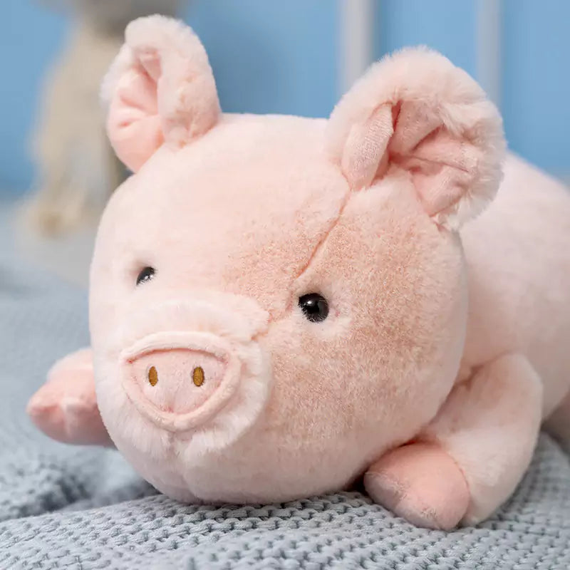 Plush Filled Animal Piggy Doll Pink Cute Birthday Gift for Girls Dookilive