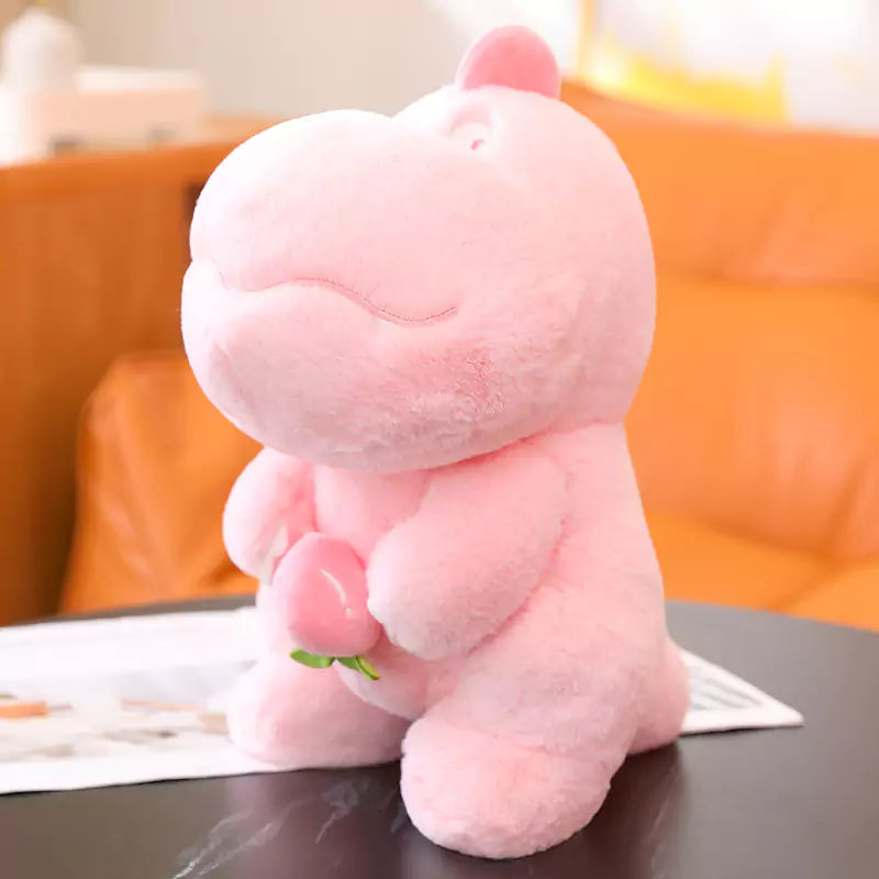 Dinosaurio de peluche Animal de peluche Linda forma de dibujos animados Regalo de cumpleaños suave y cómodo para niños Dookilive