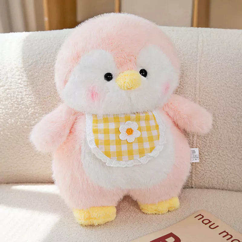 ペンギンぬいぐるみ よだれかけ付き 子供への誕生日プレゼント
