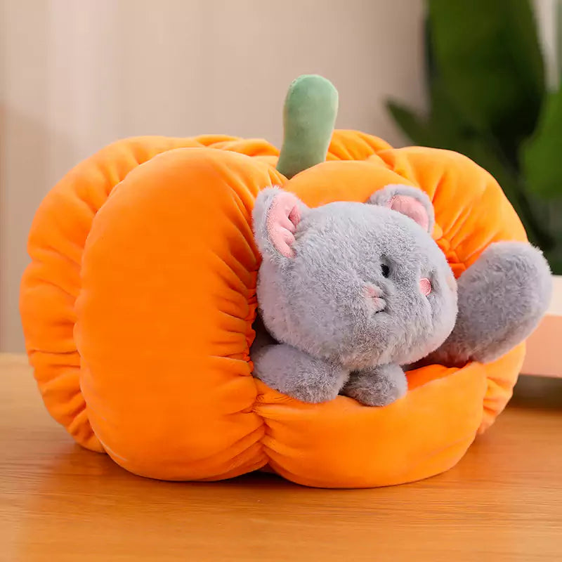 Dookilive Cat and Dog Nest Plush Stuffed Animal Doll Small House Creative Gift for Friends