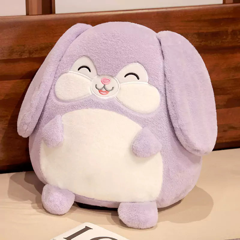 Rabbit Plush Stuffed Animal Doll Fat Pink Comfortable Christmas Gift for Girls Dookilive