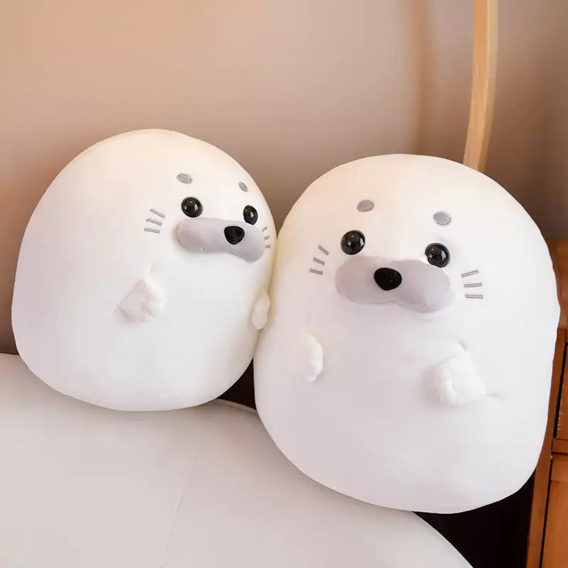 Seal Plush Stuffed Animal Round Rolling Fabric Soft and Comfortable Birthday Gift for Kids