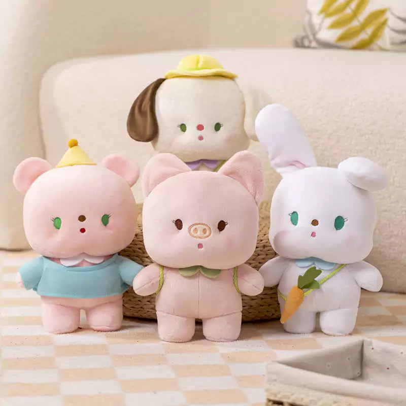 Kleines Kaninchen-Plüschtier, süßes Kindergeburtstagsgeschenk