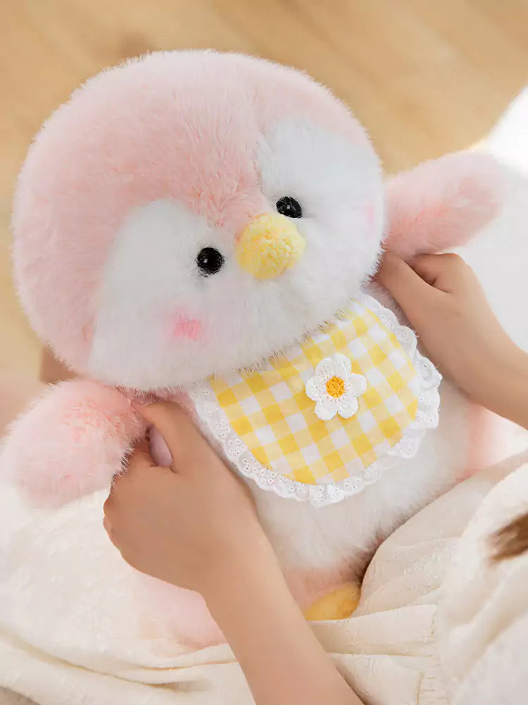 ペンギンぬいぐるみ よだれかけ付き 子供への誕生日プレゼント