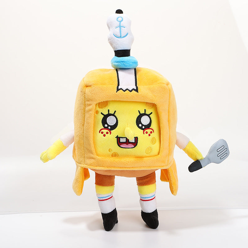 Lankybox Ocean Series Spongebob Schwammkopf Plüschtier Geburtstagsgeschenk für Kinder