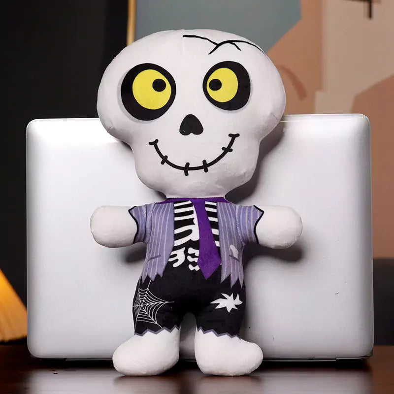 Plush Stuffed Animal Green Giant Skeleton Halloween Decorative Gift for Friends Dookilive