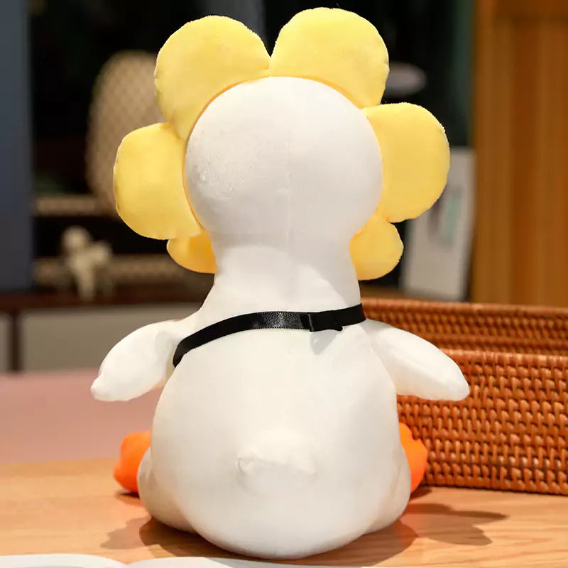 Plush stuffed Animal Big White Goose with Novel and Diverse Shape as a Birthday Gift for Children Dookilive