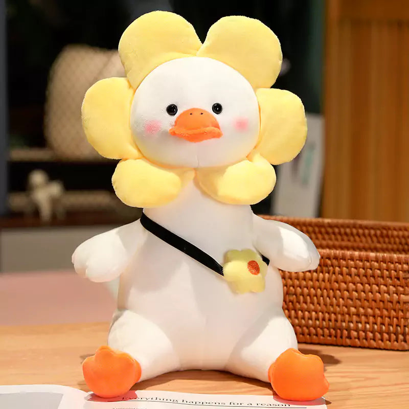 Plush stuffed Animal Big White Goose with Novel and Diverse Shape as a Birthday Gift for Children Dookilive