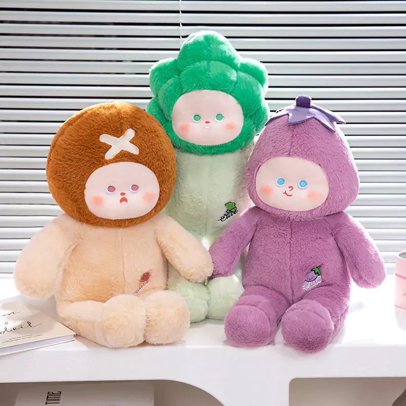 Vegetable Head Shape Stuffed Toy Birthday Gift for Kids