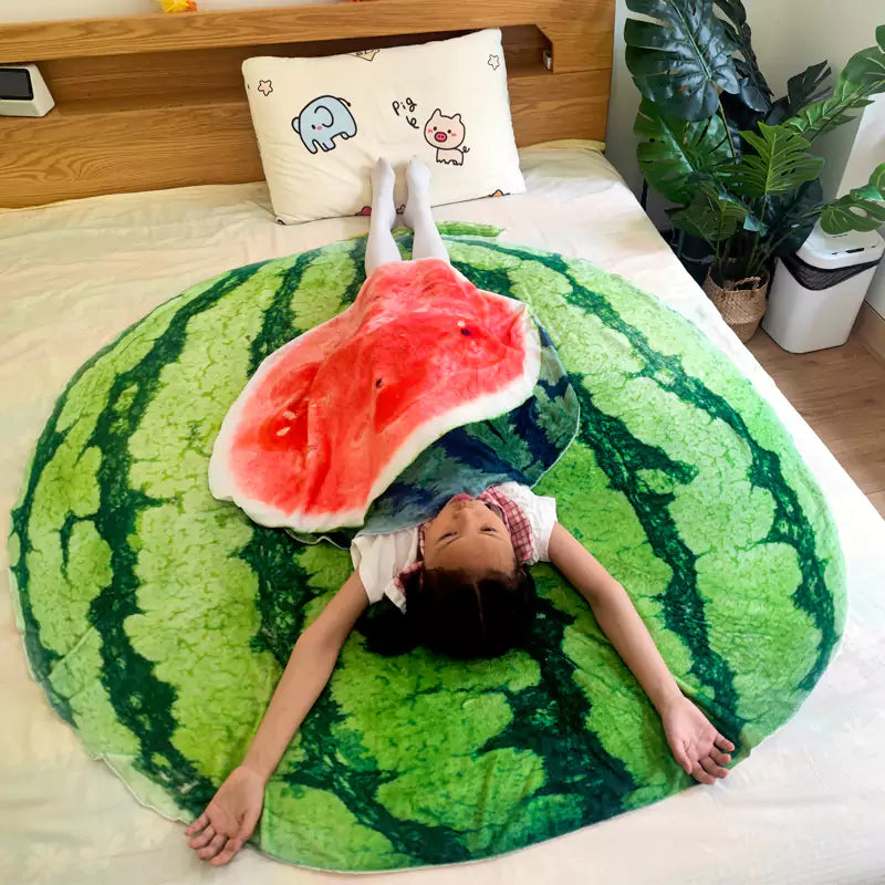 Soft Cabbage Fruit Cover Blanket for Kids