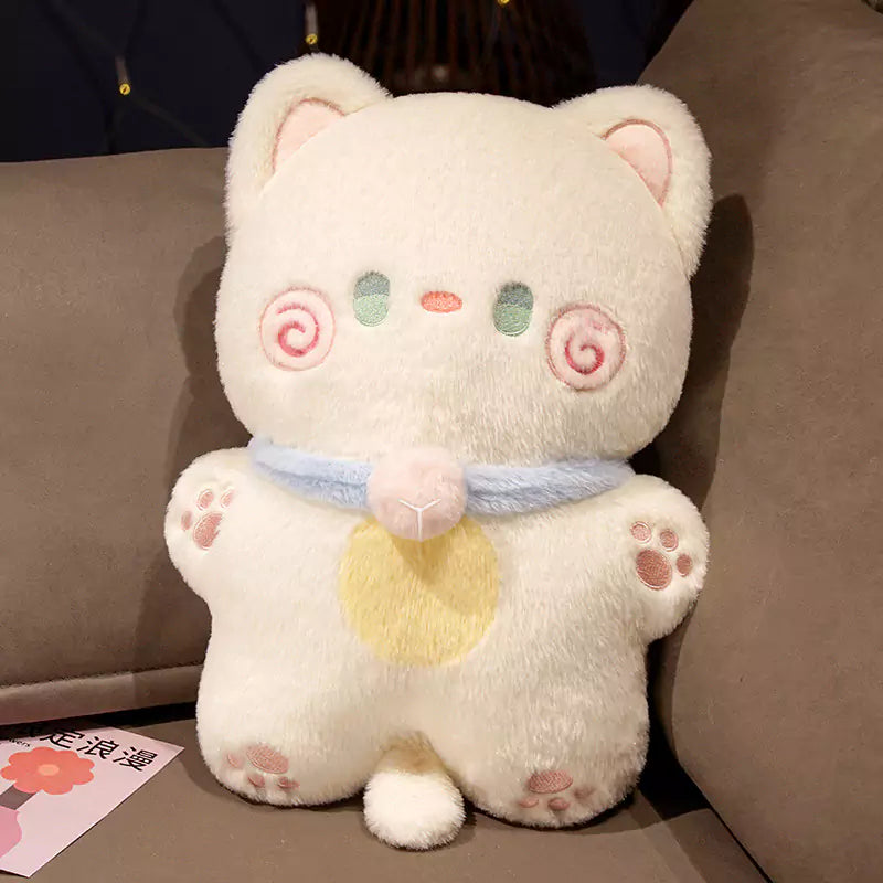 Kitten Plush Stuffed Animal Cute Fat Sleeping Birthday Gift for Girls Dookilive
