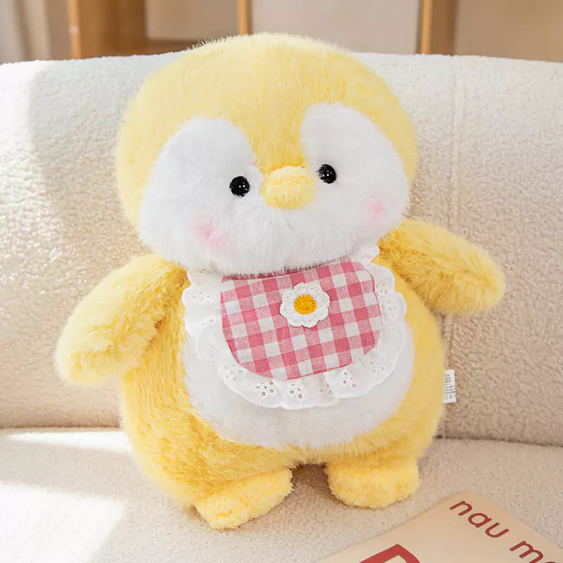 ペンギンぬいぐるみ よだれかけ付き 子供への誕生日プレゼント